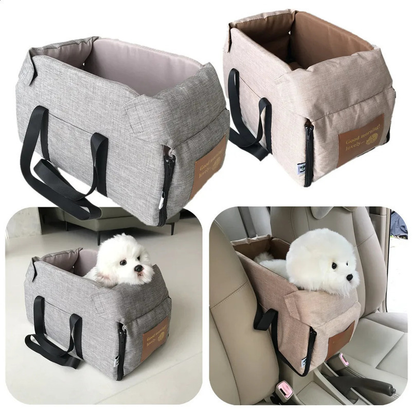 Dog Car Seat Bed Car Central Dog Car Seat Bed Portable Dog Carrier for Small Dogs Cats Safety Travel Bag Dog Accessories 240828