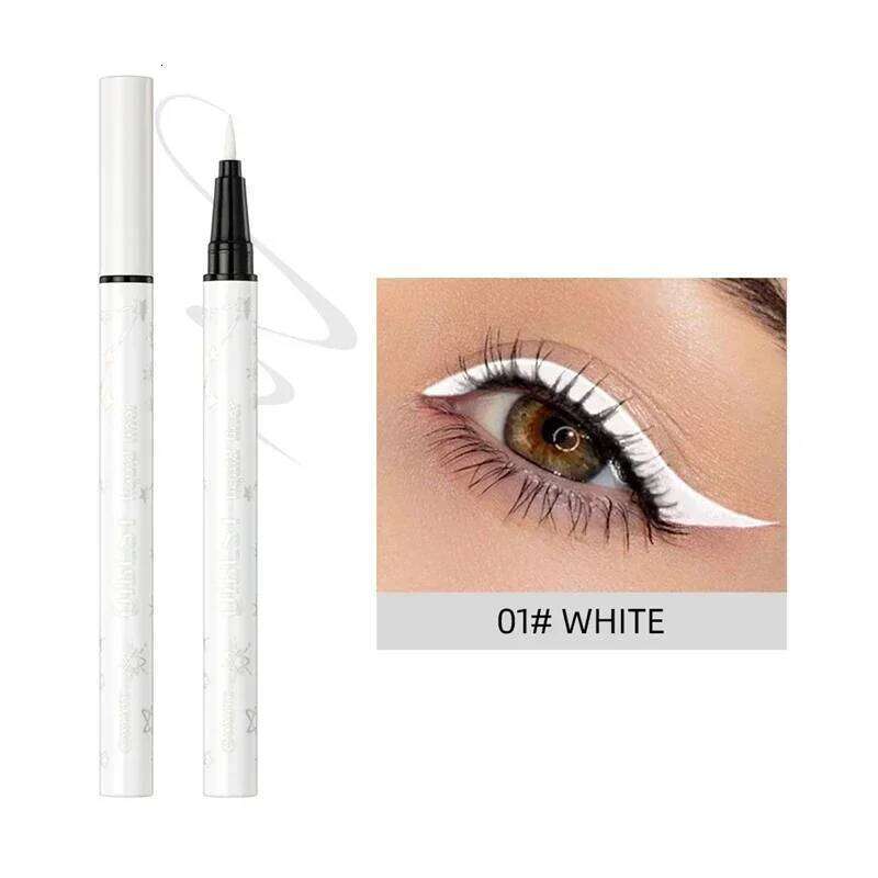 Liquid Black Waterproof Eyeliner Pencil Long-Lasting Colorful Eye Liner Makeup Pen Quick-Dry No Blooming Cosmetics 1pc X250726
