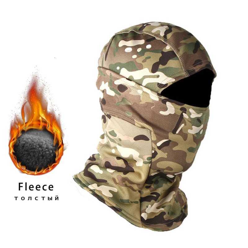 Winter Fleece Keep Warm Camouflage Balaclava Polar Fleece Cycling Full Face Mask Outdoor Motorcycle Ski Helmet Inner Cap Mask Z250725