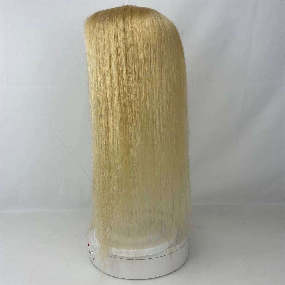 #613 European Wavy Remy Human Topper Women 12x13 CM Skin Scalp Base Blonde Breathable Clip In Piece for Thin Hair