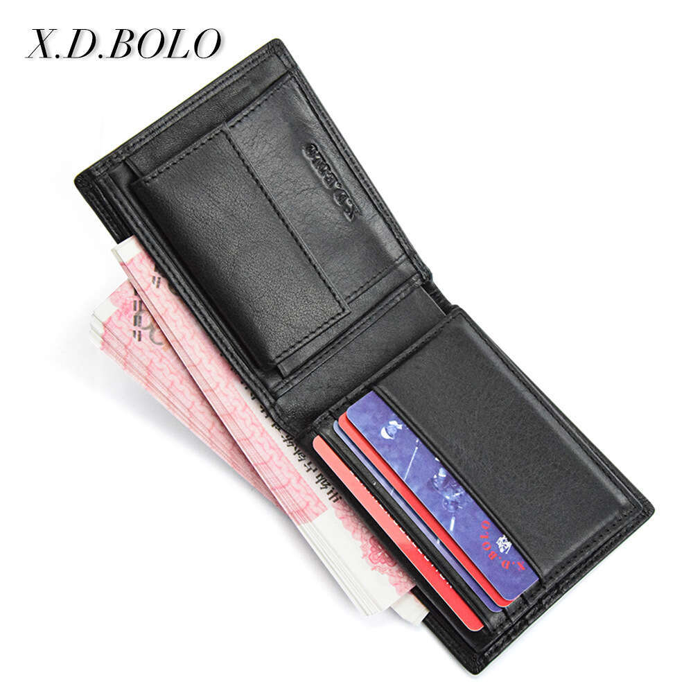Cowhide Short Casual Men's Wallet Multi-Card Slot Coin Purse designer wallet B5 B5