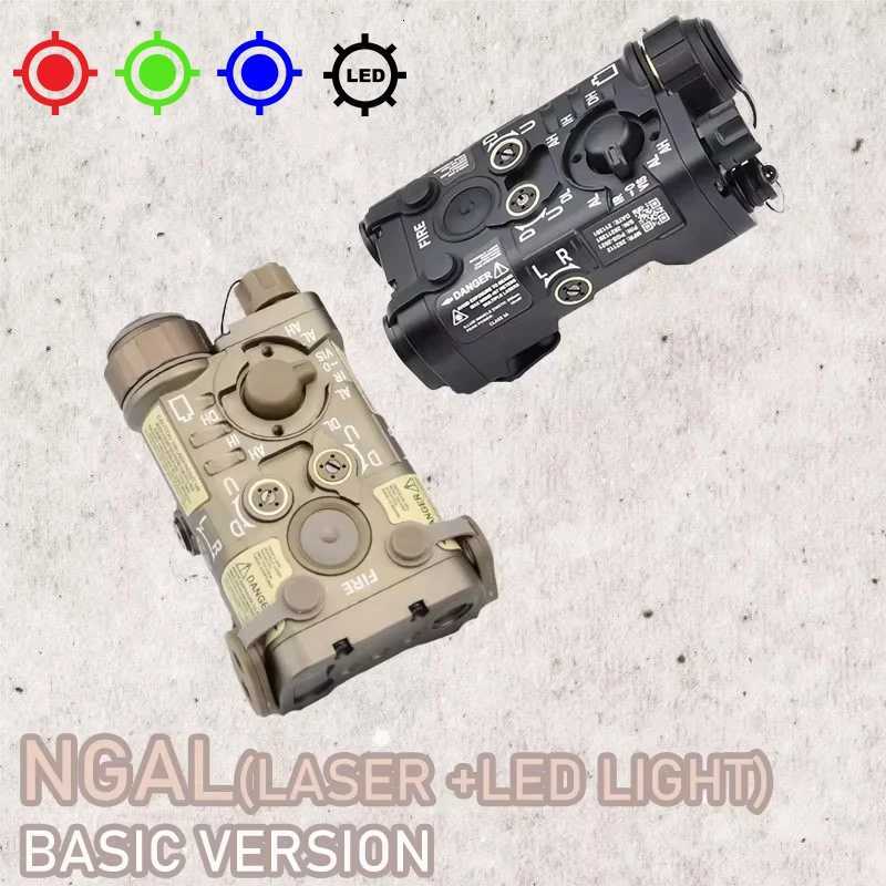 Tactical Airsoft NGAL Simple Version Red Dot Green Blue Indicator White LED Light Fits 20mm Rail Hunting Outdoor Weapon Gun W250722
