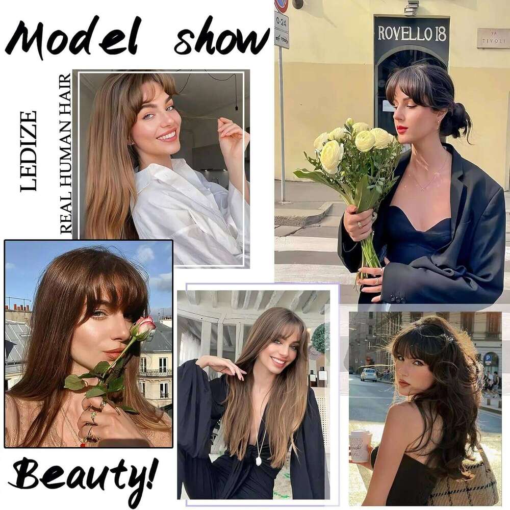 10 inch Blonde Topper with Air Bangs Silk Straight Pieces Platinum Natural 100% Remy Human Hair for Women Use