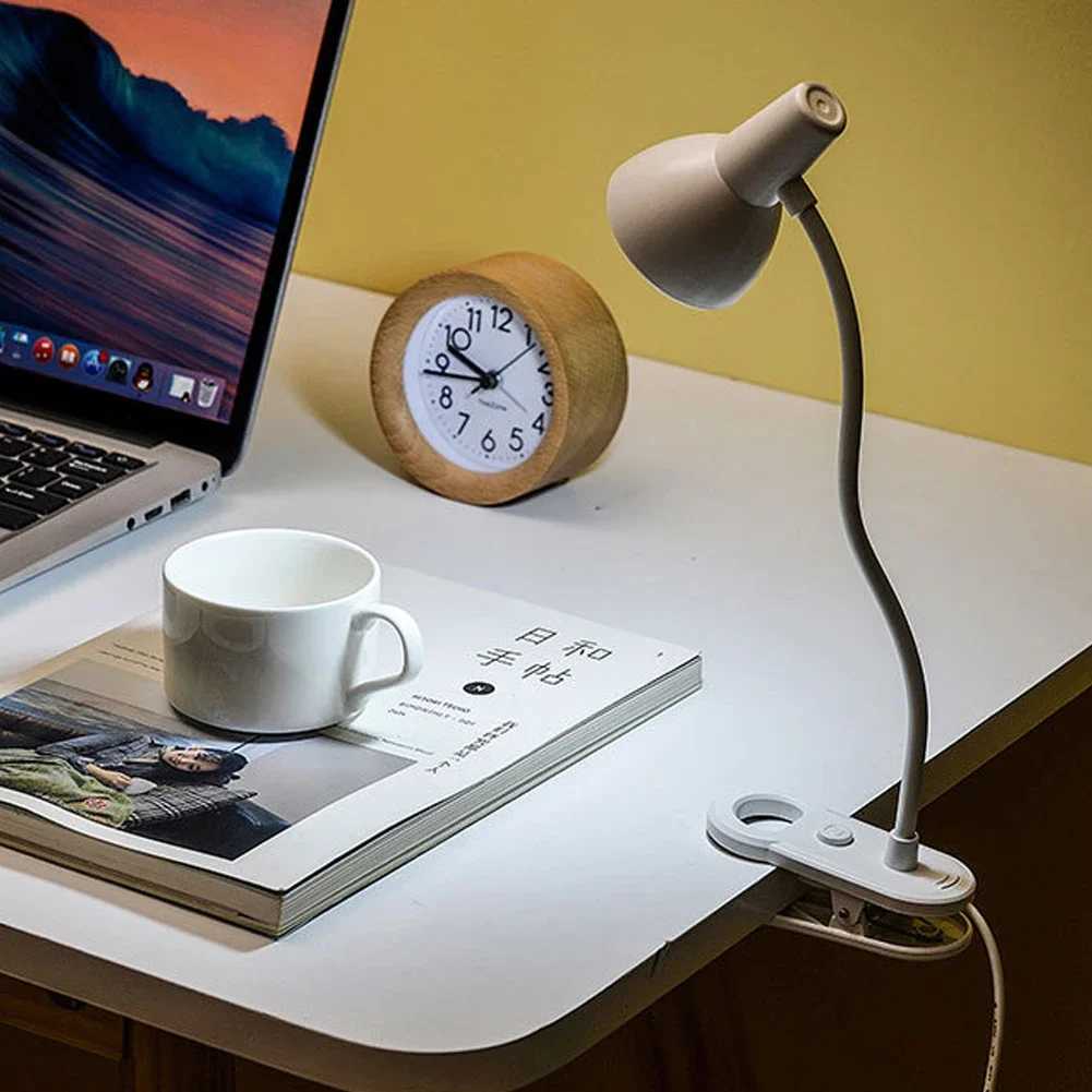 AA Battery USB Plug-in for Bedroom Reading LED Eye Protection Book Night Light Adjustable Angle Mini Clip-On Study Desk Lamp XJ250725