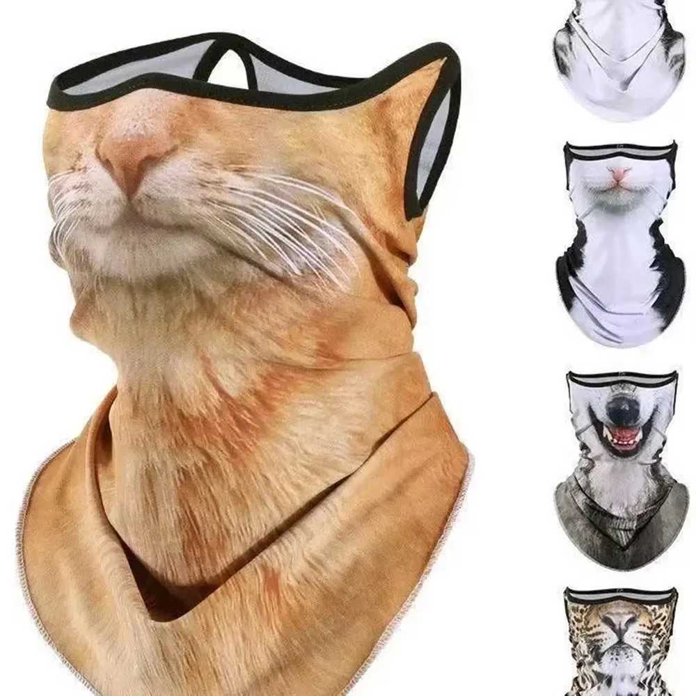 3D Cat Animal Ski Balaclava Neck Full Ski Mask with EarsSuitable for Music FestivalsRavesSkiHalloween or Party Outdoor Z250725