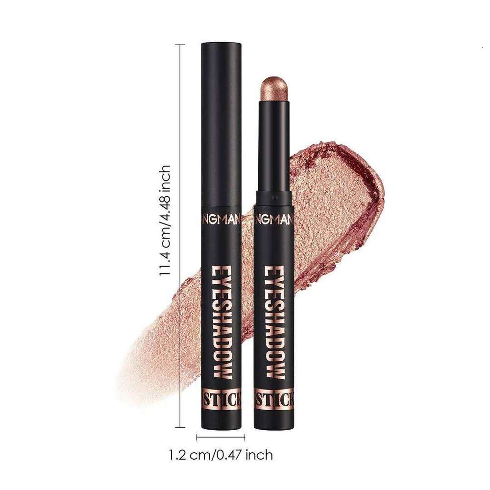 Matte Gray-pink Rose Eyeshadow Stick Lasting Pearlescent Glitter Eye Shadow Pencil Highlighter Contours ltifunction Makeup Pen X25072