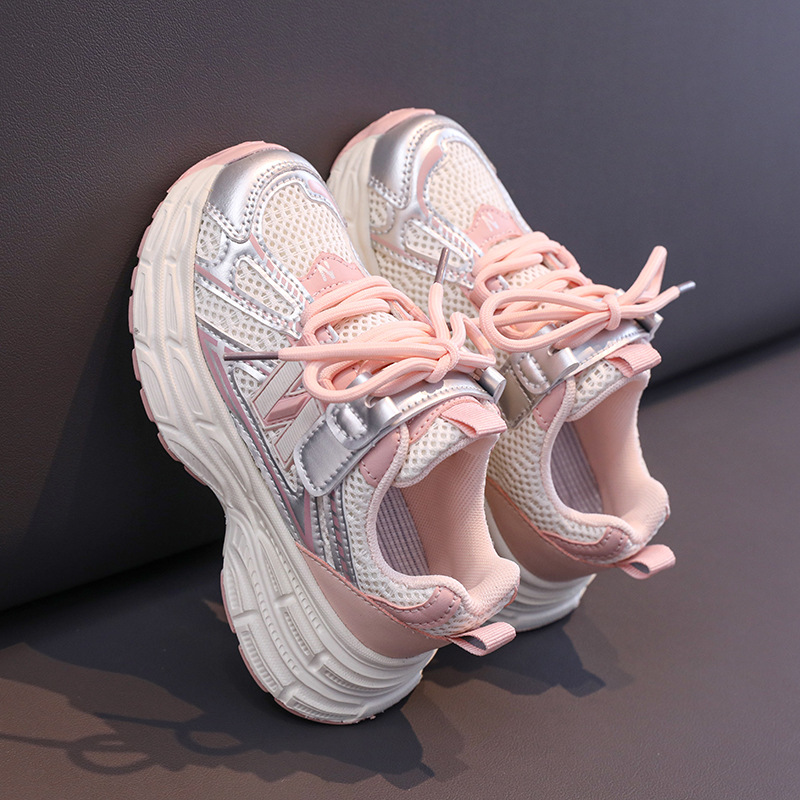 Red dad shoes for boys, new children's sports shoes for spring 2025 new running shoes for middle and older boys in spring and autumn