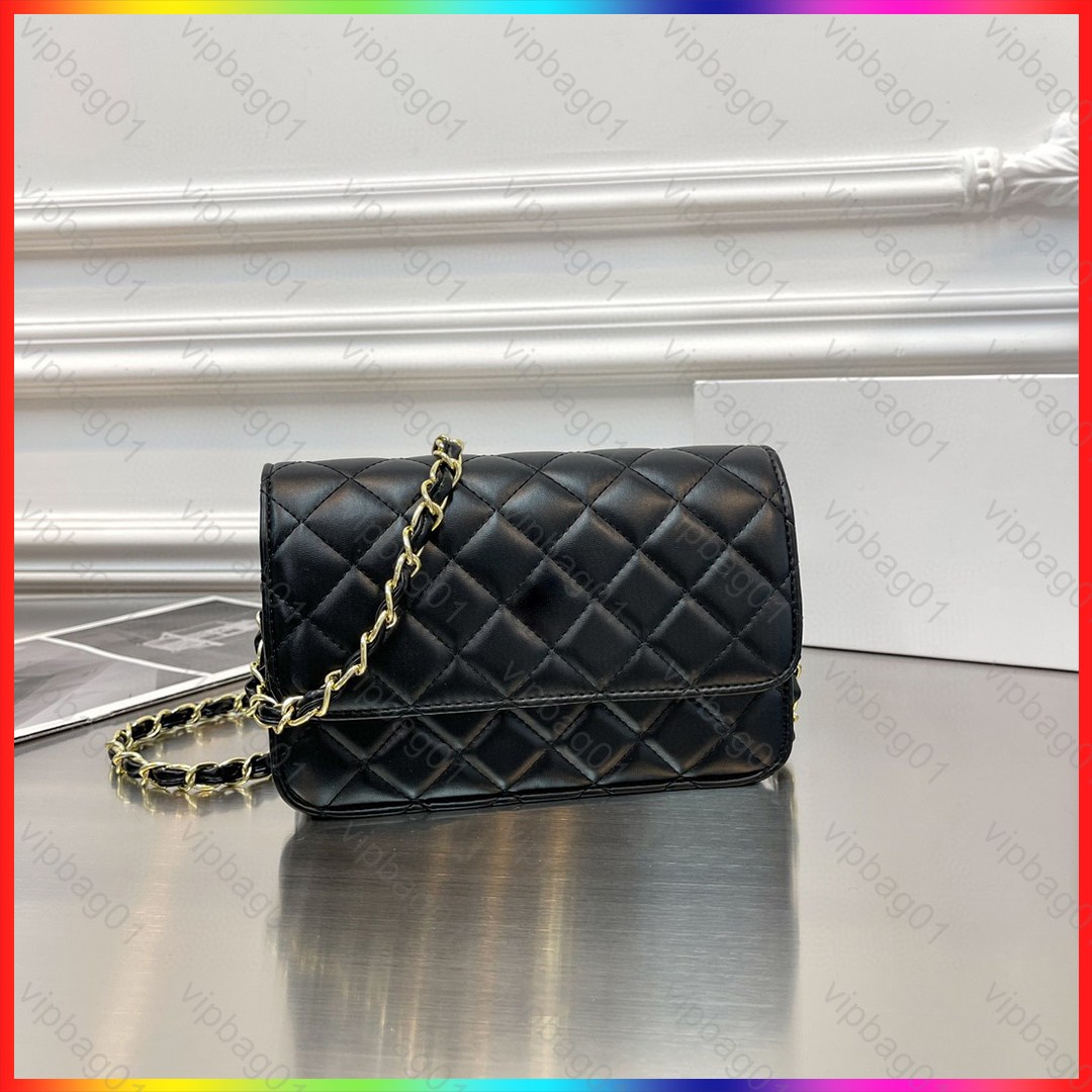 5A Luxury Bag top quality designer shoulder bag chain strap handbag plaid purses caviar pattern womens luxury evening bags totes