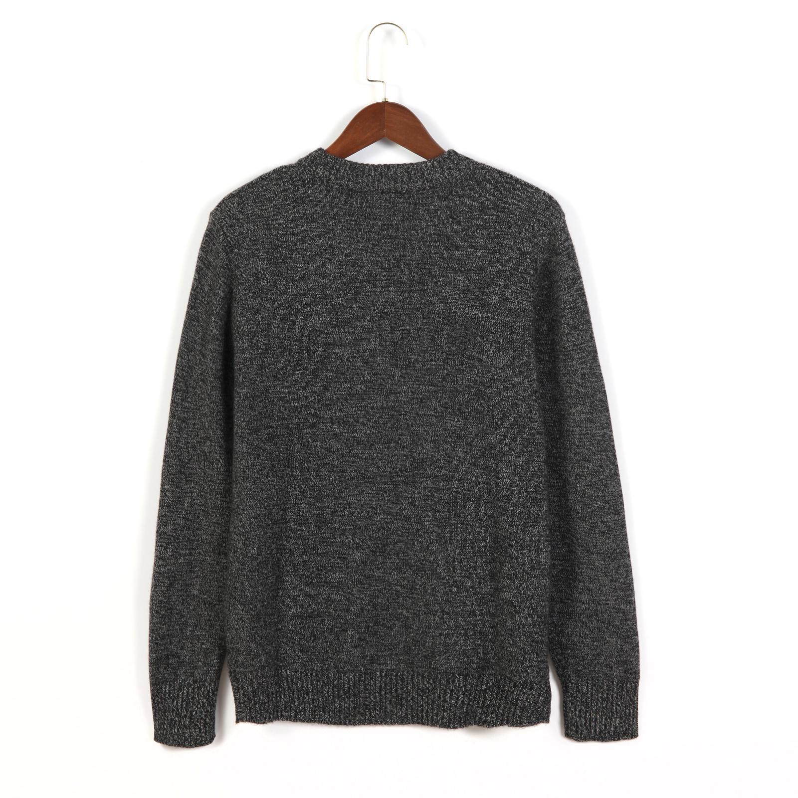 100% Cashmere Women's Crew Neck Sweater Retro Twisted Knit Warm Top