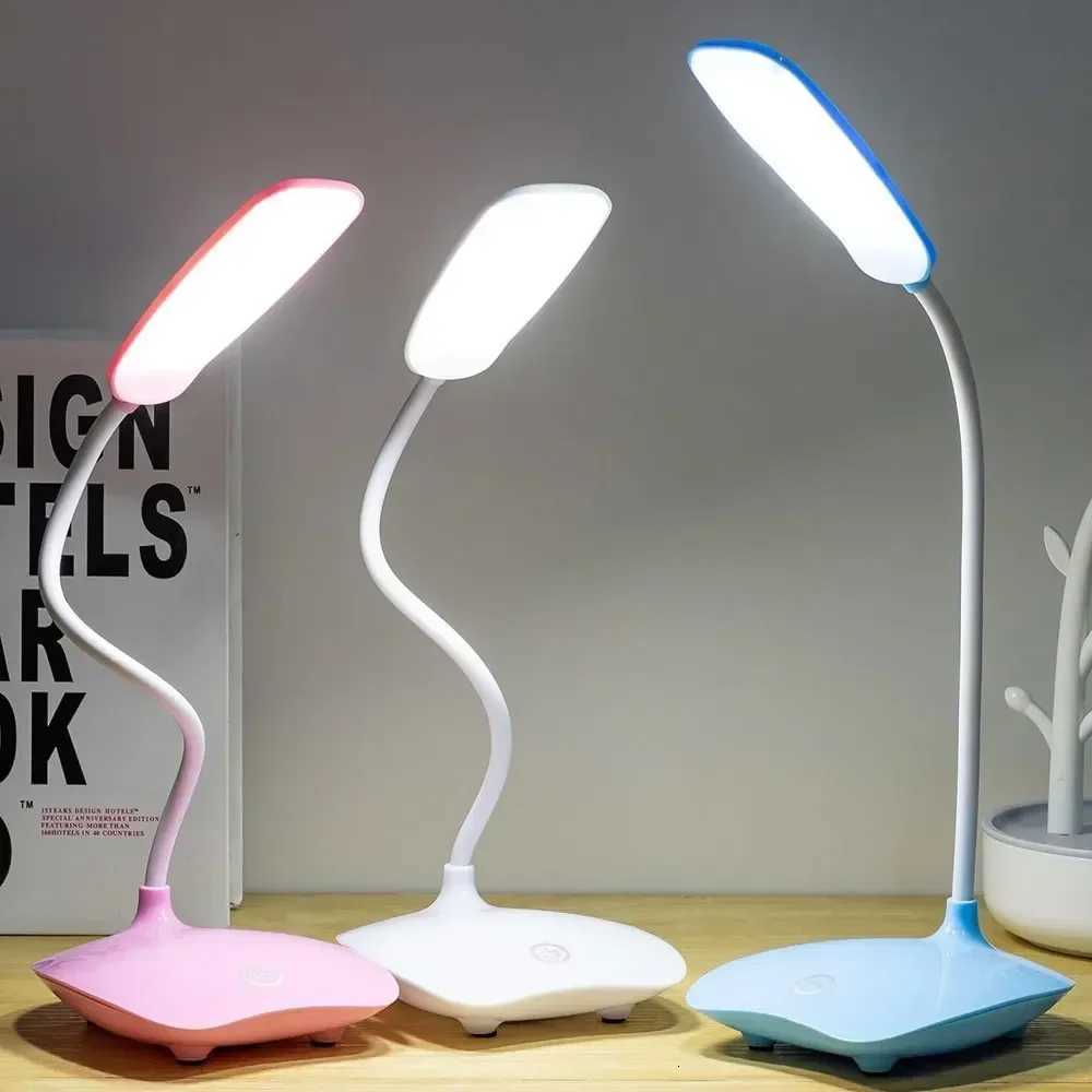 5V USB Rechargeable LED Desk Lamp Foldable Dimmable Touch Table Lamp Eye Protection Night Light Reading Lamp XJ250725
