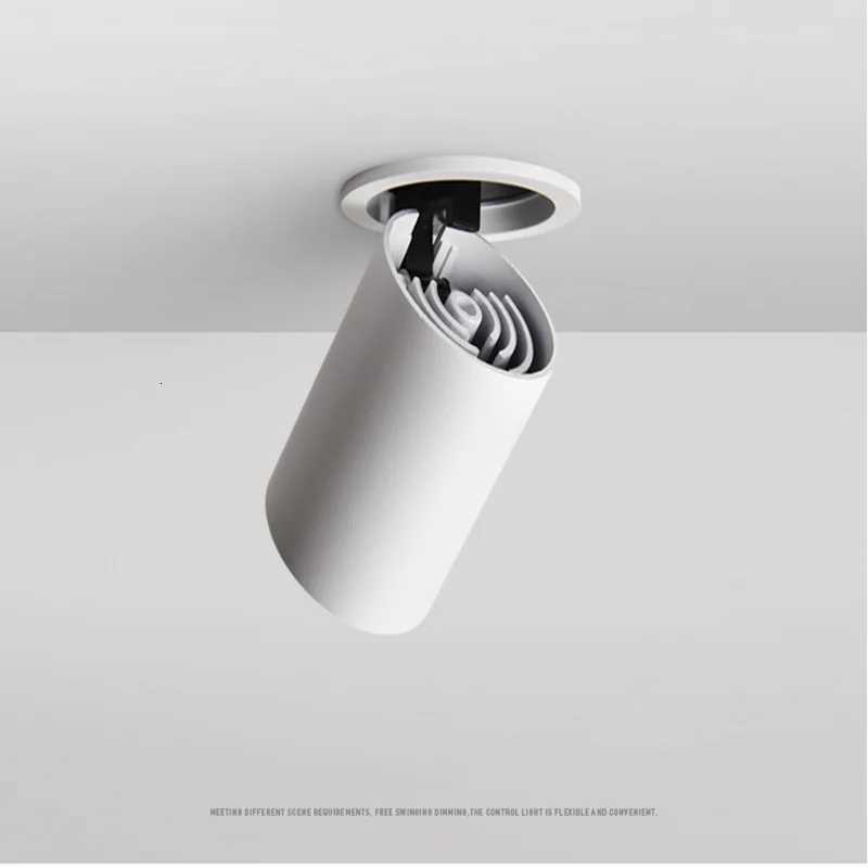 Dimming embedded folding LED downlight 10W 15W 20W LED spotlight for living room TV background wall aisle ceiling COB downlight XJ250725