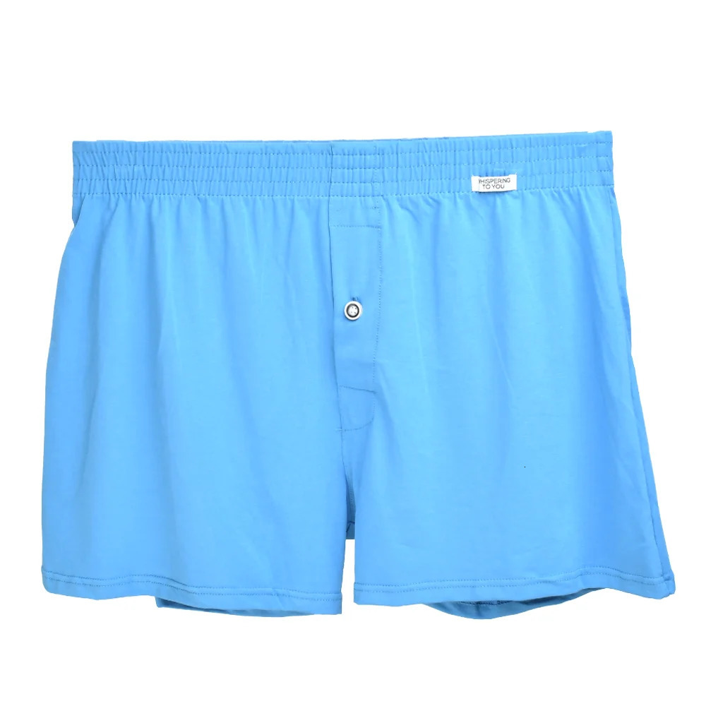 Mens Cotton Underwear Boxer Shorts Casual Elastic Waistband Button Man Underpants Large Size Comfortable For Home 250725