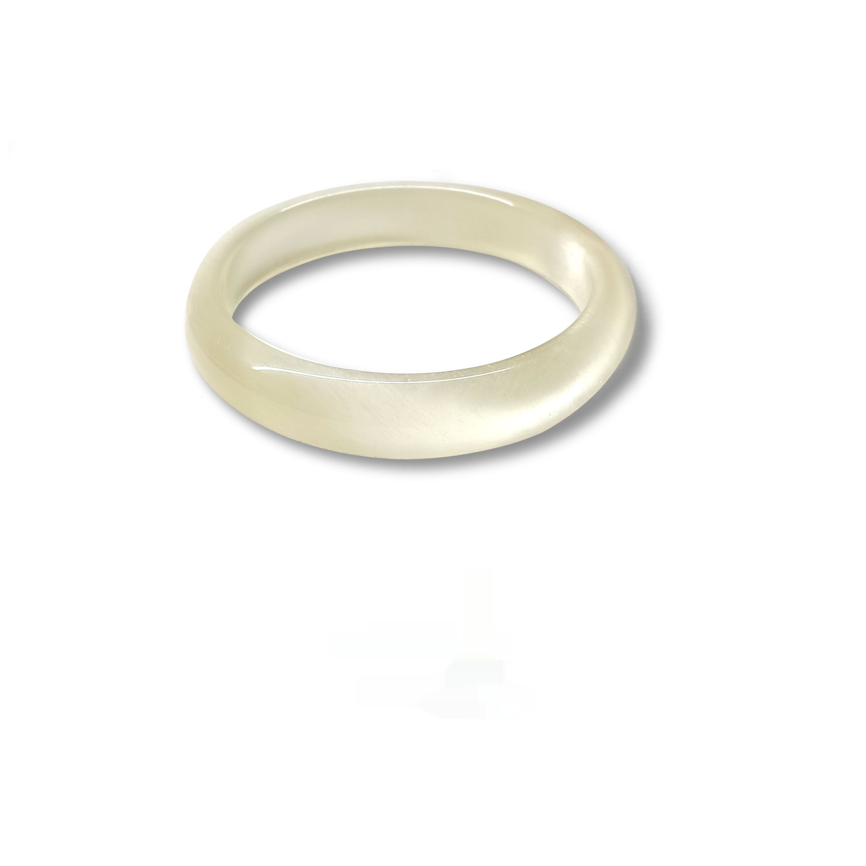 Exquisite Handcrafted Sterling Silver Cat's Eye Charm Bangle from Xiling Collection