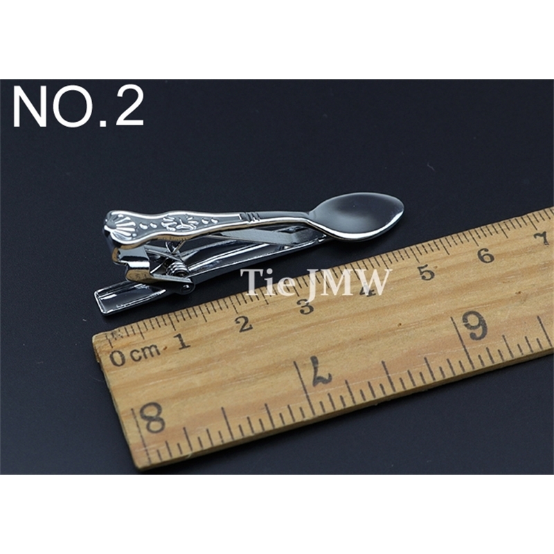 1 Piece Chrome Stainless Glasses Car Airplane Fork Spoon Shape Metal Tie Clip for Men Necktie Clips Pin For Mens Gift 250715