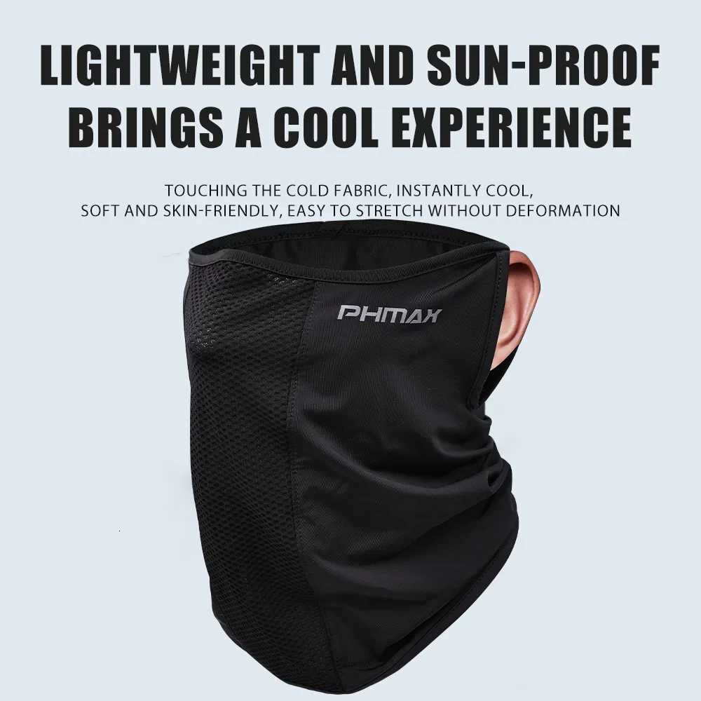 PHMAX High Elasticity Cycling Silk Mask Breathable Sweat-absorbent Ear-mounted Mask Cycling UV Protection Scarf Z250725