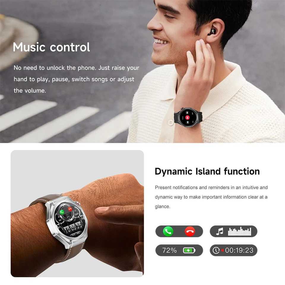 New For Huawei Watch5tra Men GPS Track Sports SmartWatch 1.53 Inch HD AMOLED Screen Waterproof Bluetooth Call Smartwatch X250726