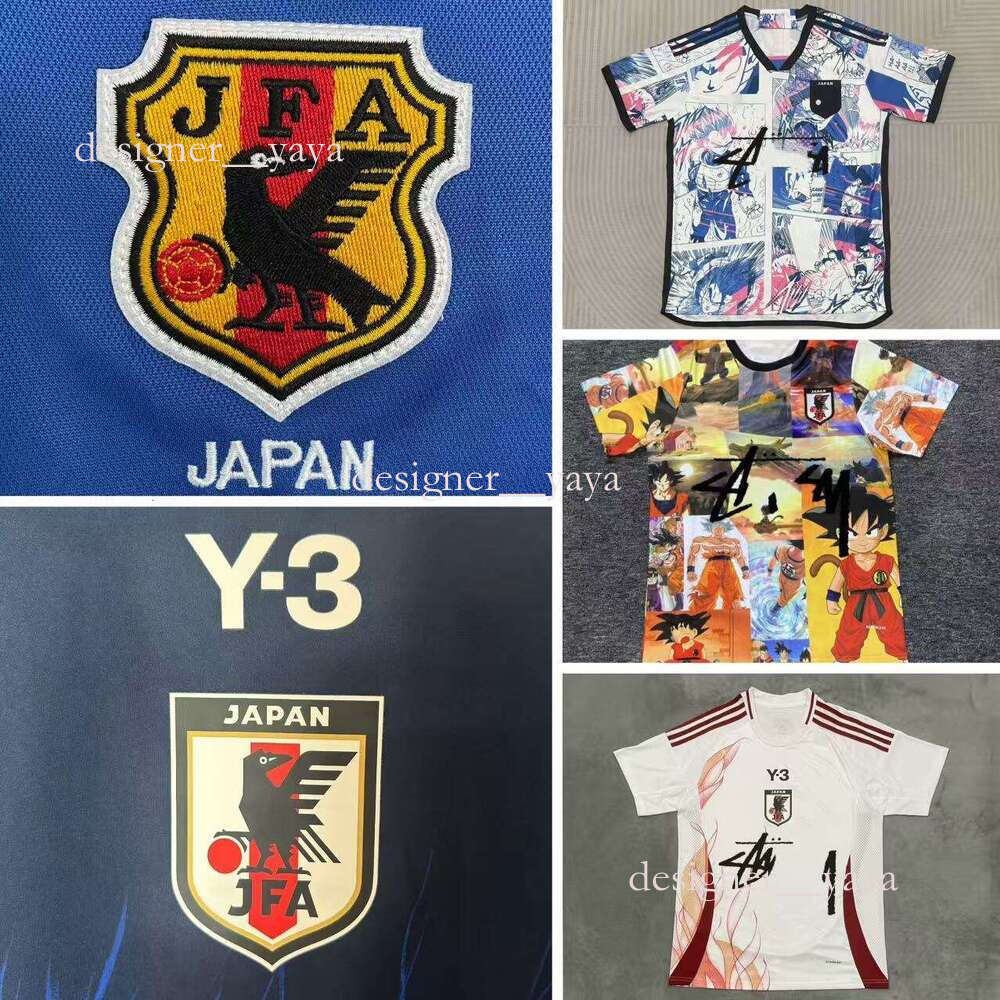 Japan Jersey JFA Y3 Football Shirt Stu Jersey Embroidered Designer TShirt Customized Football Shirt for Men Youth Women Athletic Shirts Soccer Jersey