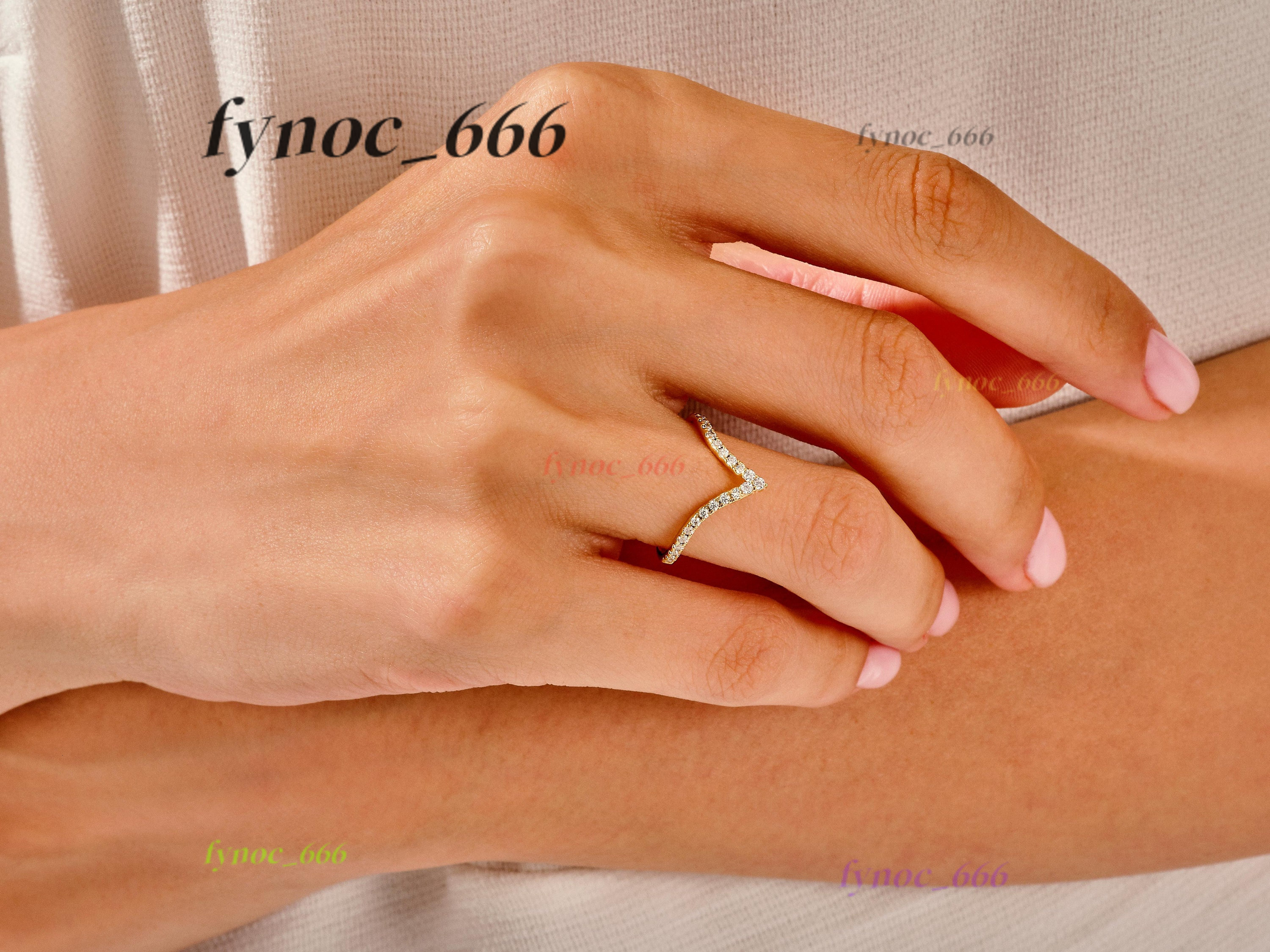 14k Gold Diamond Ring Matching Wedding Band for Women Unique Stacking Diamond Dainty Minimalist Ring