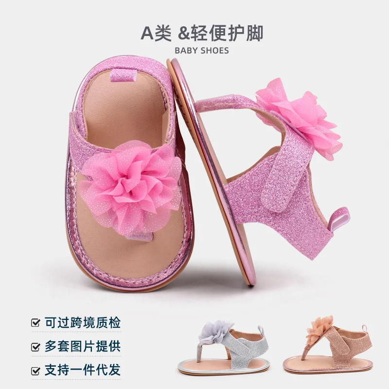 Baby Shoes Summer Sandals Cute Flower AntiSlip Sole born Toddler PreWalking Practice High Quality Fashion BHX3207 250725