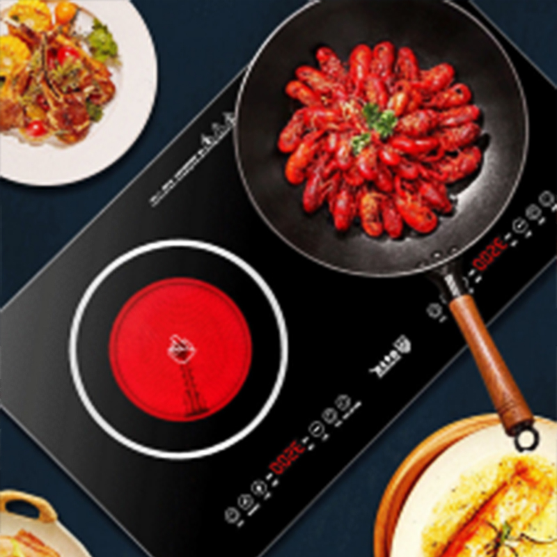 AKASHA induction cooker + electric ceramic stove combination built-in 2400W+2400W high-power, Fierce fire, high efficiency, energy saving ADCD-113