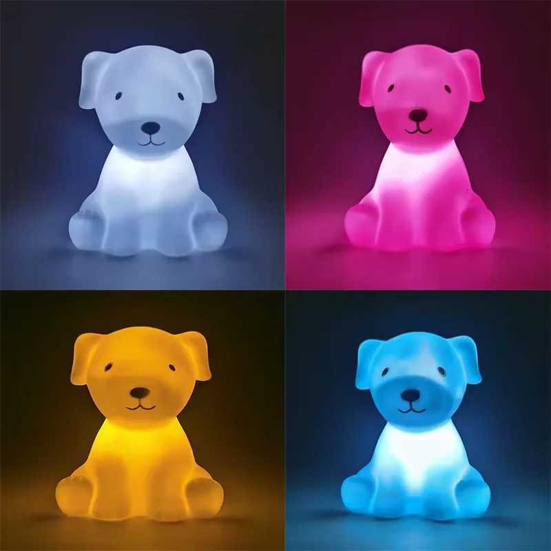 ute LED Night Light Bear Unicorn Dinosaur Rabbit Cartoon Animal Bedside Lamp For Children Bedroom Yellow Blue Pink White Light XJ250725