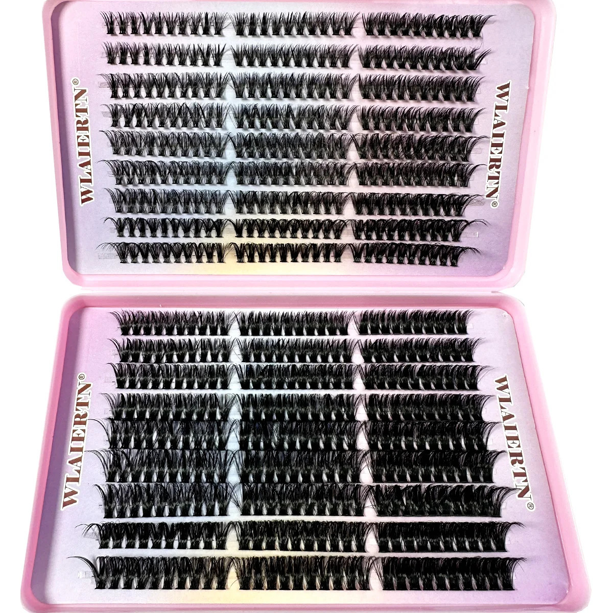 Faux Mink Eyelashes 540Cluster C Curled 916mm Mixed Natural Eyelash 3D Russian Strip Personal Makeup Tool 250714