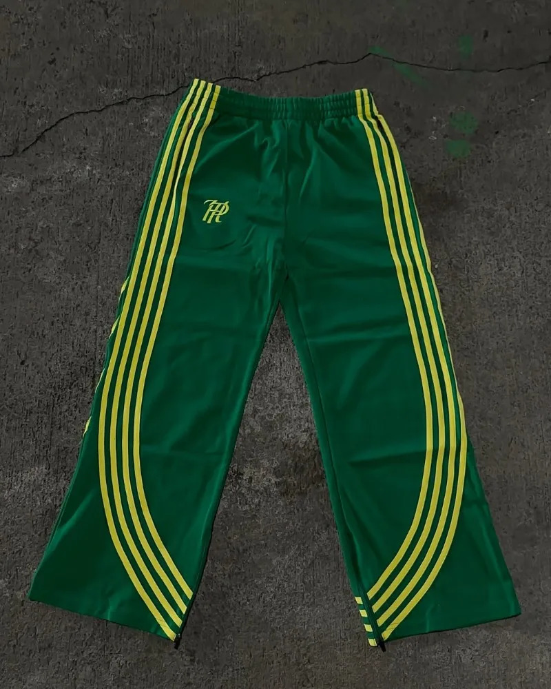 Harajuku hip-hop Y2K trendy casual pants versatile high street striped sport pants American retro punk men women pants 250725