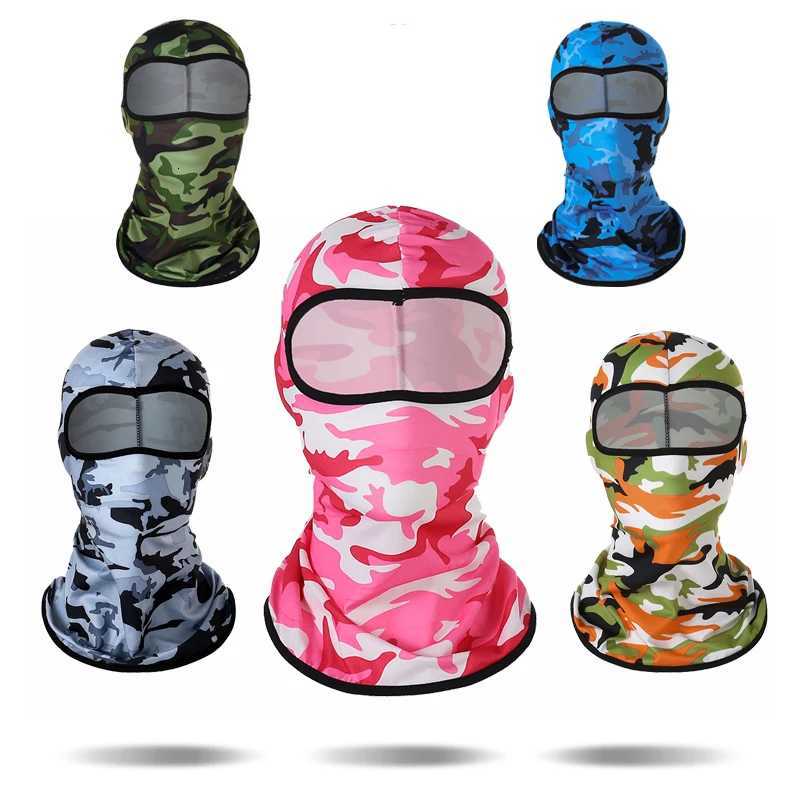Camouflage Balaclava Full Face Cycling Mask Quick Dry Outdoor Road Bike Helmet Scarves Liner Caps MTB Cycling UV Protection Cap Z250725