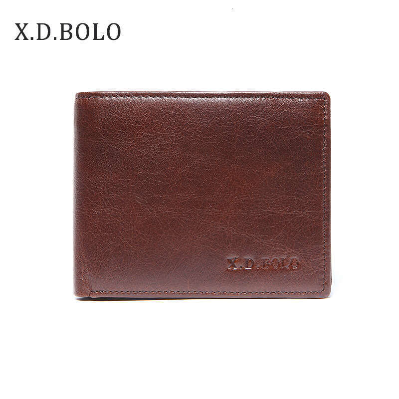 Cowhide Short Casual Men's Wallet Multi-Card Slot Coin Purse designer wallet B5 B5