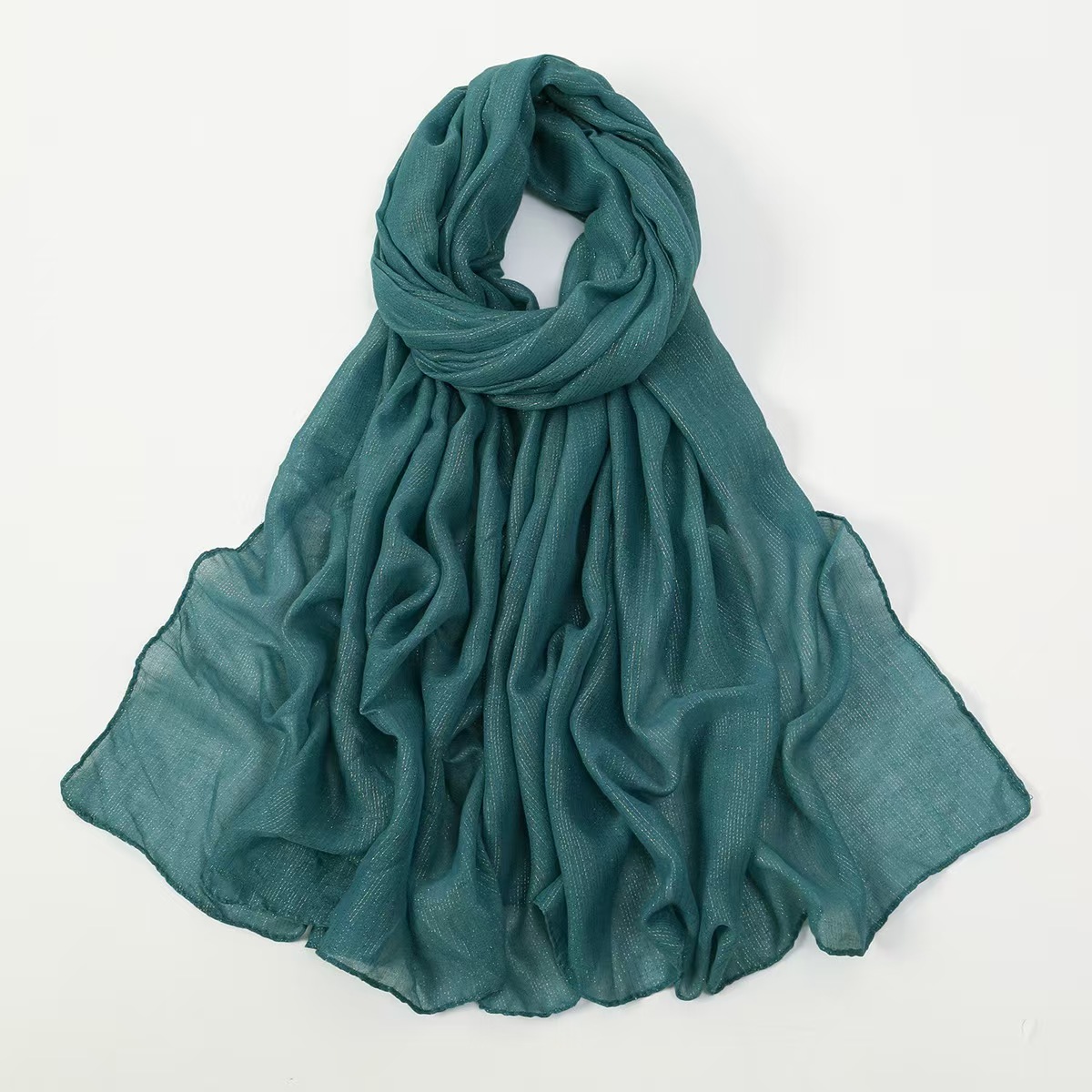 T1311 new high-grade silver silk versatile polyester long scarf ethnic style fashionable breathable ladies' shawl scarf