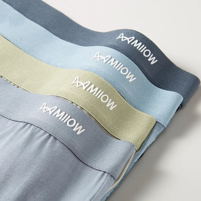MiiOW 3Pcs Soft Modal Men Underwear Boxers Breathable Mens Panties Trunks Underpants Cotton Antibacterial Man Boxer Briefs 250725