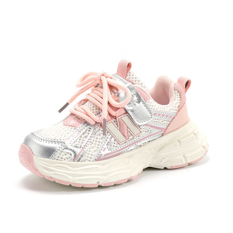 Red dad shoes for boys, new children's sports shoes for spring 2025 new running shoes for middle and older boys in spring and autumn