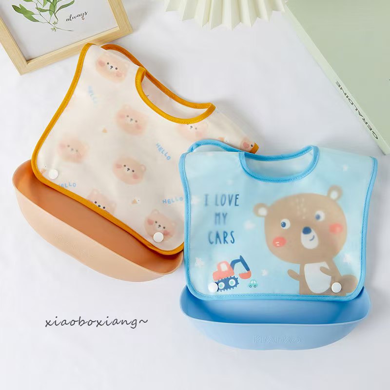 Waterproof Custom Baby Feeding Bib - Sleeveless Anti-Dirt Complementary Food Cover