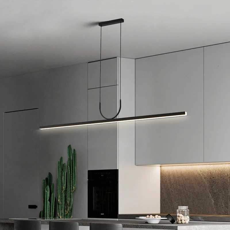 Modern Minimalist LED Ceiling Chandeliers for Dining Room Table Kitchen Island Simple Pendant Lamps Home Decor Lighting Fixture XJ250725