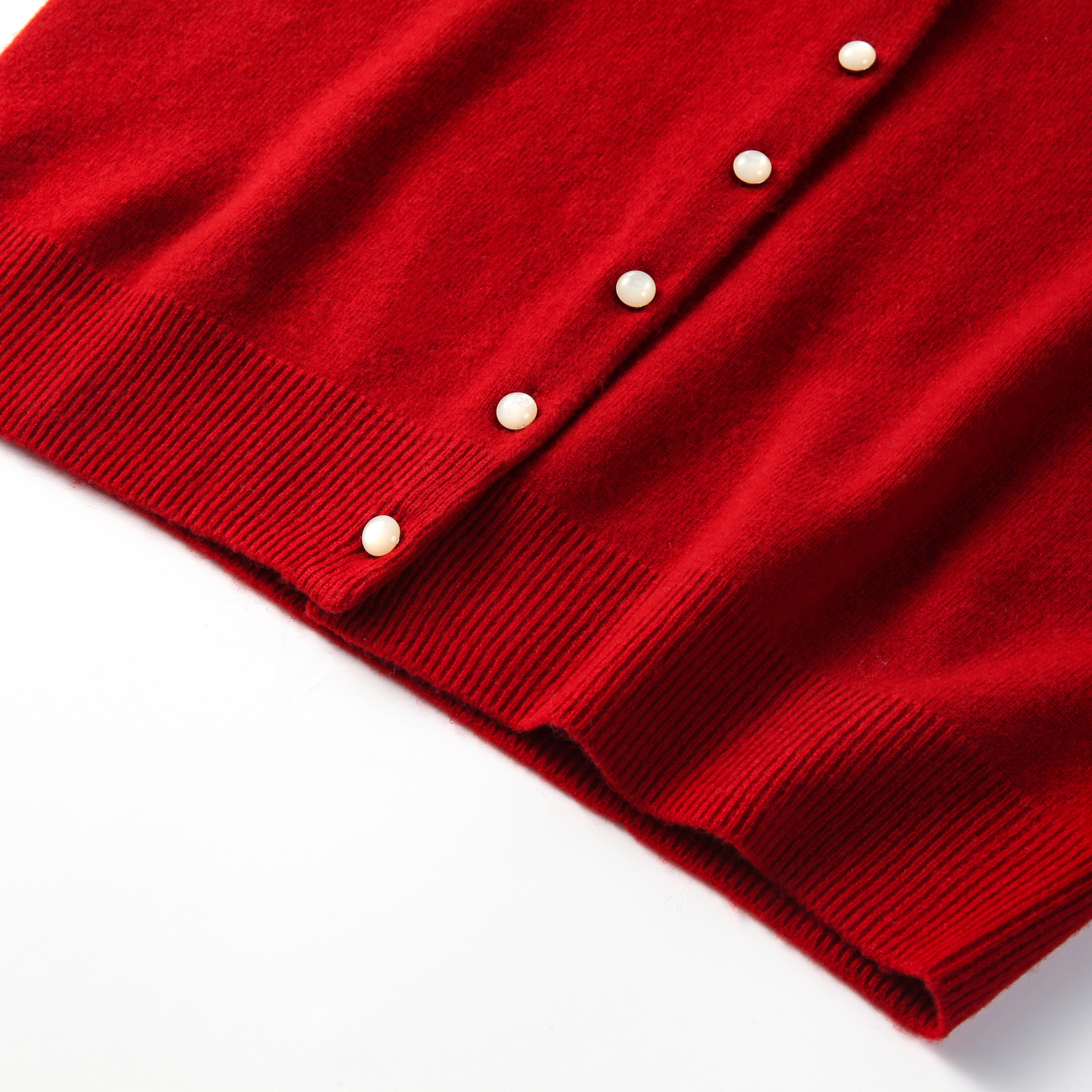 Classic Round Neck Women's Knitted Cardigan Solid Color Single Breasted Long Sleeve Sweater Jacket