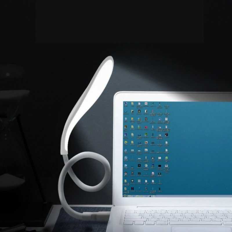 Portable USB LED Reading Light Flexible Goose Neck Night Lamp with Touch Sensor for Bedroom Office Study Keyboard Computer Use XJ250725