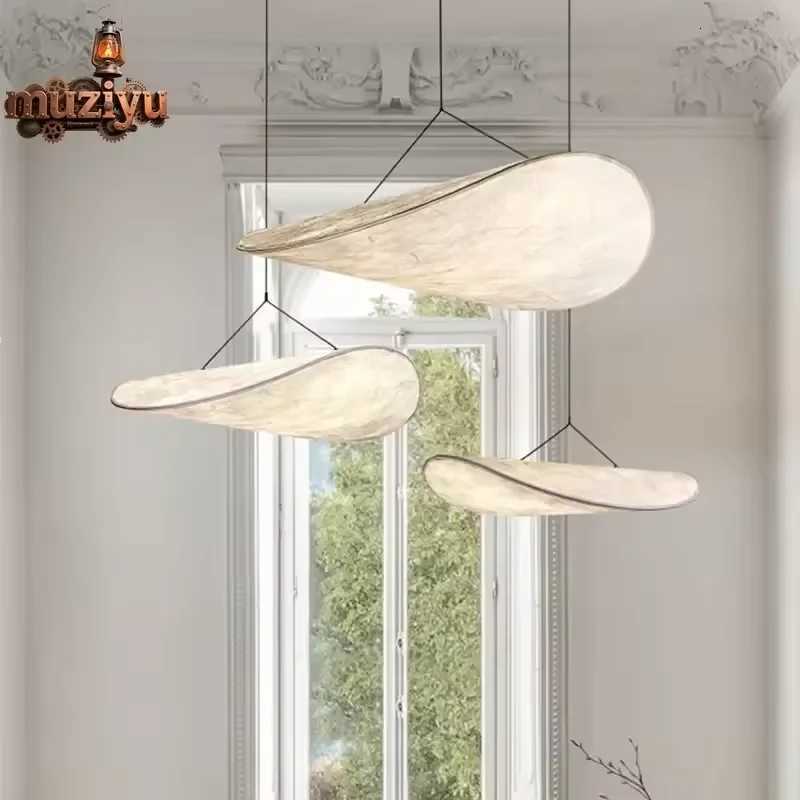 Muziyu Italian Original Design Paper Pendant Chandelier for Dining Living Room Island Leaf Shaped Indoor House Lighting DecorXJ250725