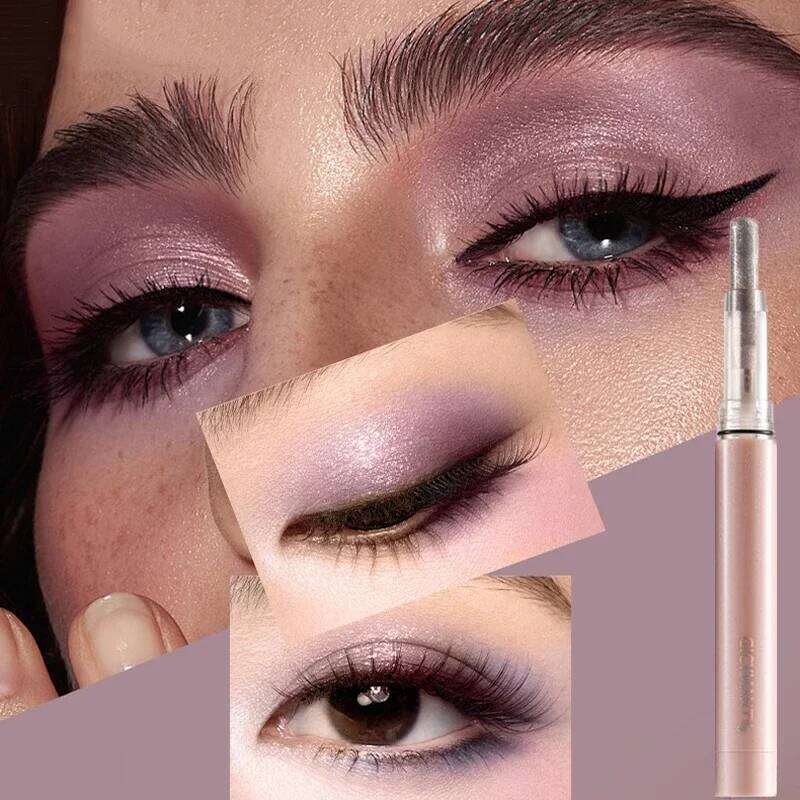 6 Colors Pearlescent Eyeshadow Pencil Waterproof Long Lasting Glitter Shimmer Eye Shadow Pen Brighten Stick Eyes Makeup Tools X250726