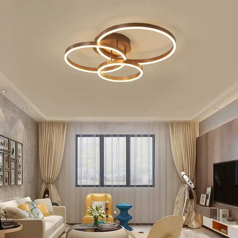 Nordic Creative Round Ceiling Pendant Chandeliers for Bedroom Living Room Lamps Coffee Chandelier Home Appliance Decoration Lights XJ250725