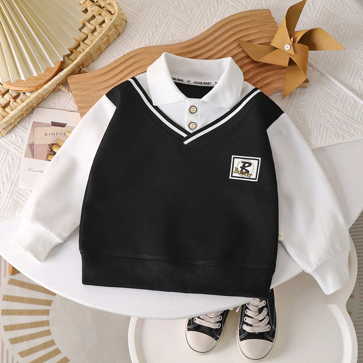 Boys Polo Shirts Autumn Winter Tops for Kids School Uniform Teenager Blouse Long Sleeve Children T-shirts Baby Tees Clothes 250725