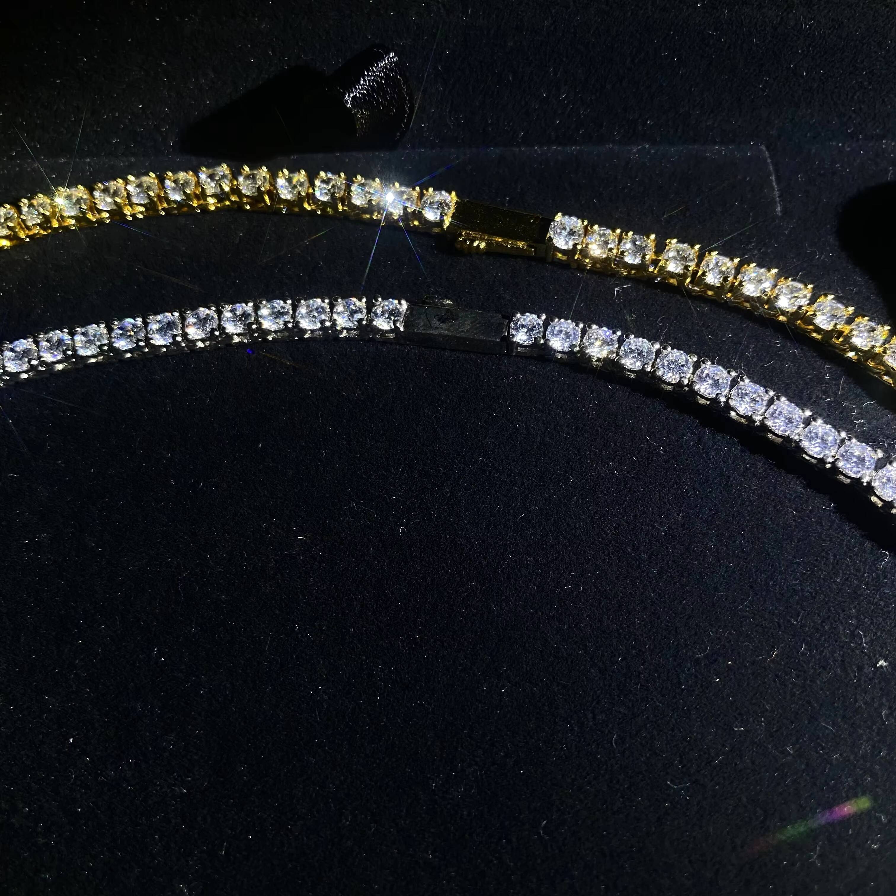 Trendy Unisex 3mm Silver Necklaces from YSS Durable 925 Pure Silver with Modern Design