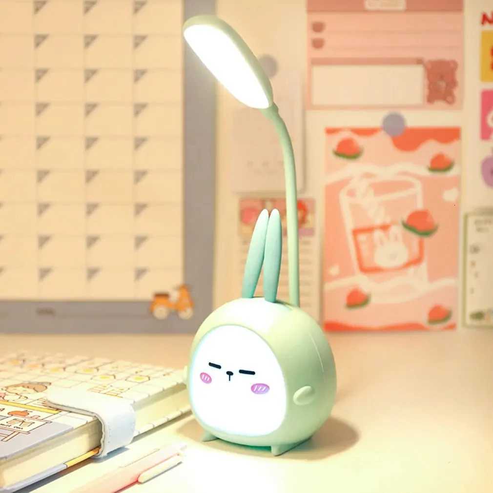 Portable LED Desk Lamp Foldable Light Cute Cartoon Desk Lamp USB Rechargeable LED Reading Light Eye Protective Colorful Night Light XJ250725