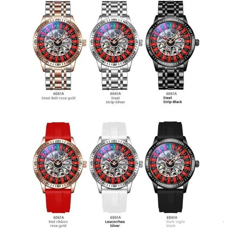 Gambling plate dial Luxury Brand Waterproof Mechanical Watches for Mens Fashion Automatic Skeleton Wristwatch X250726