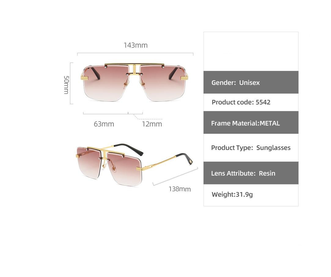 Designer Sunglasses For Women Oversized Sunglasses Fashion Classic Sunglasses Luxury Polarized Goggle Pilot PC Frame Square UV400 Eyewear KP6021