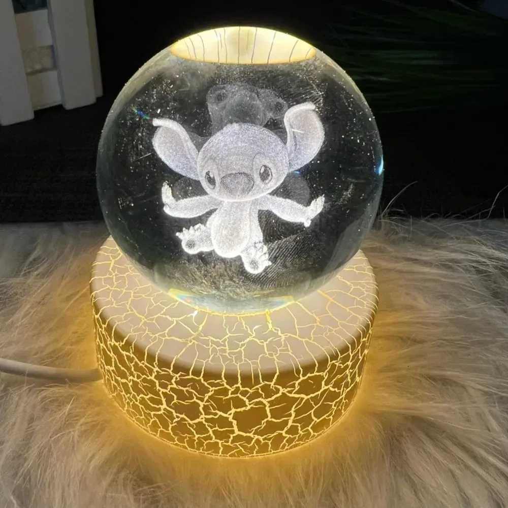 Hot Creat Crystal Ball USB Night Light With Milky Way Galaxy LED Children Night Lamp For Bedroom Ambient Light Christmas GiftXJ250725