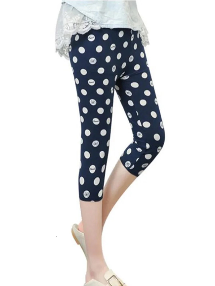 CUHAKCI Summer Printing Women Leggings Cropped Pants Casual Stretched Graffiti Tie Dyed Elastic s 250725