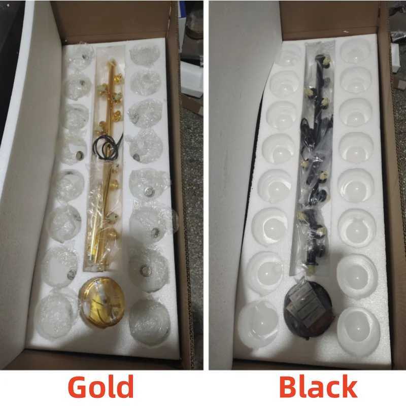 Nordic Modern Pendant Lamp Luxury Home Decor Lighting Fixtures Glass Round Lampshade Chandelier for Restaurant VillaXJ250725