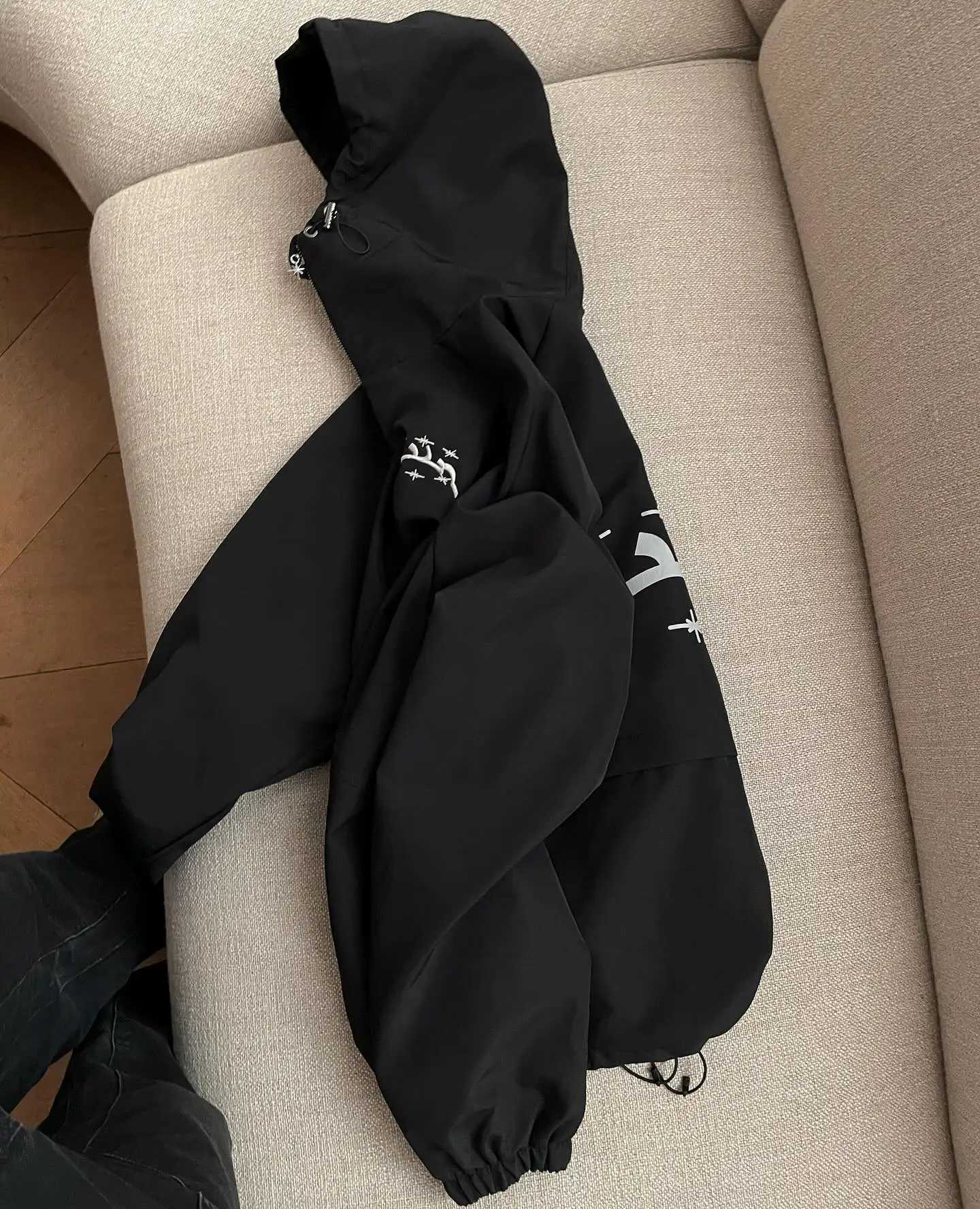 Summer Outdoor Sports Windbreaker Zipper Coat Y2k Man Women Hip Hop Korean Fashion Jacket Hoodies Punk Bomber Embroidery Tops XJ250726