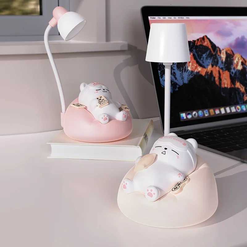 ute Cat Night Light Accompany Children Birthday Gift Rechargeable Cartoon Silicone Sleeping Lamps Room Bedside Decoration XJ250725