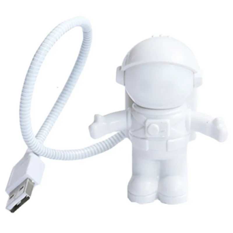 USB Night Light Powered White Astronaut Shape Portable Reading Desk Lamp DC For Computer PC Portable Source 5V LED Lighting Lamp XJ250725